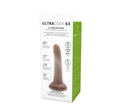 Realistyczny silikonowy penis z przyssawką 16,5 cm